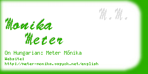 monika meter business card