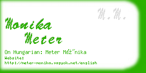monika meter business card